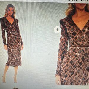 Mc Duggal midi beaded dress